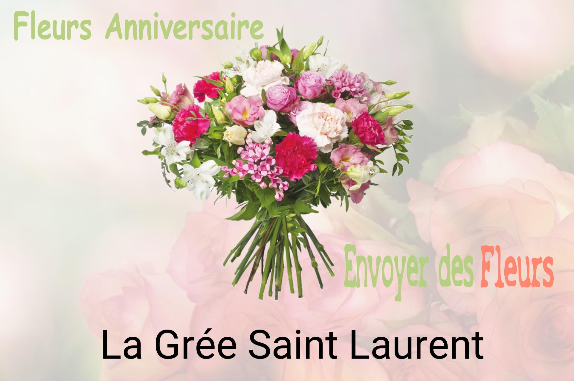 Bouquet de fleurs d’anniversaire livré à La Grée-Saint-Laurent