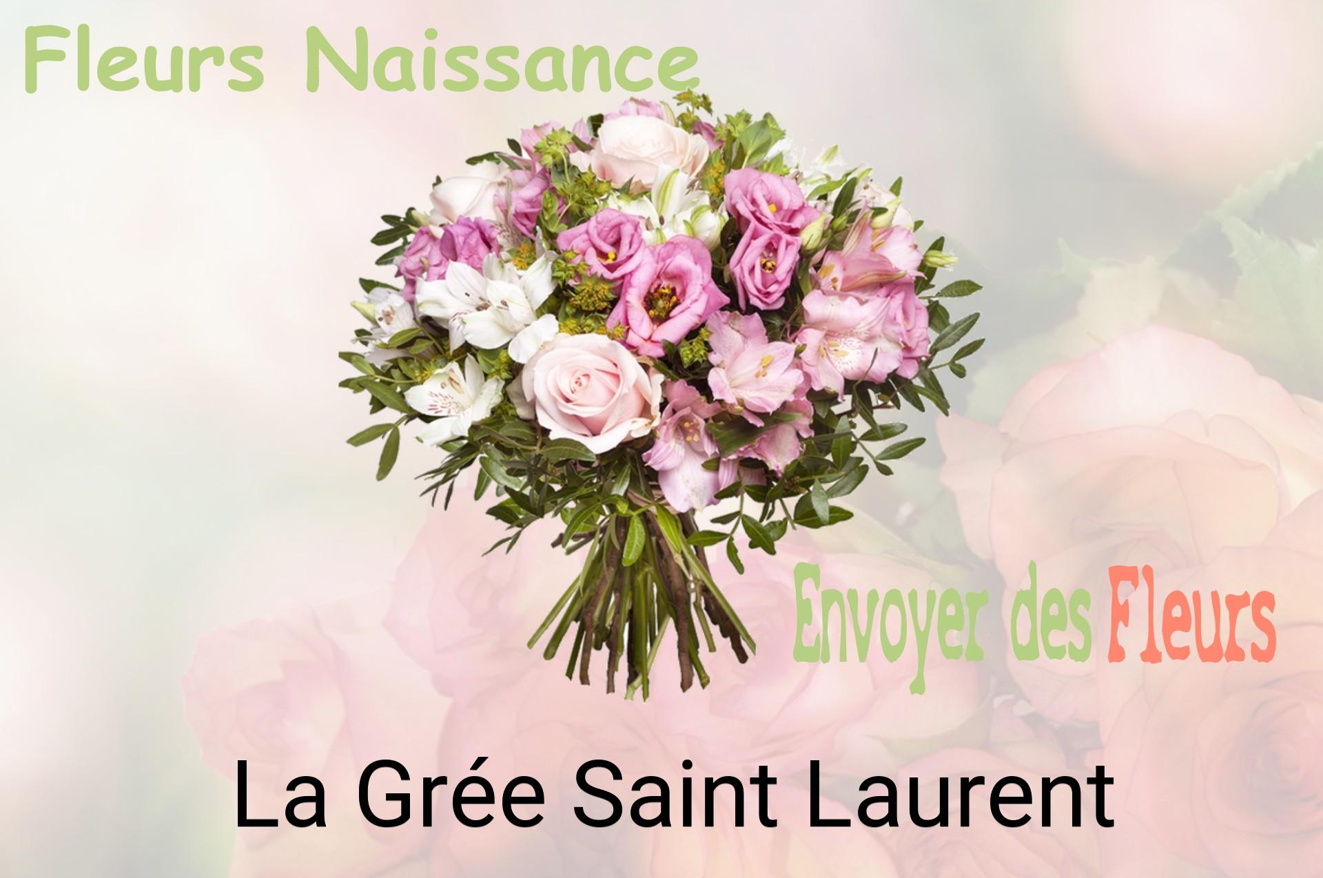 Bouquet de fleurs de naissance livré à La Grée-Saint-Laurent